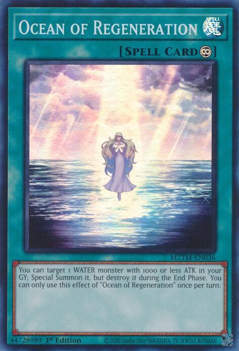 Ocean of Regeneration - MZTM-EN036 - Super Rare - 1st Edition