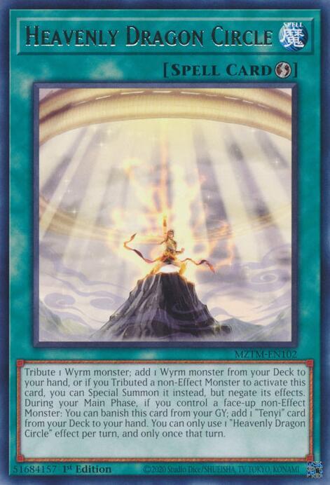 Heavenly Dragon Circle - MZTM-EN102 - Rare - 1st Edition