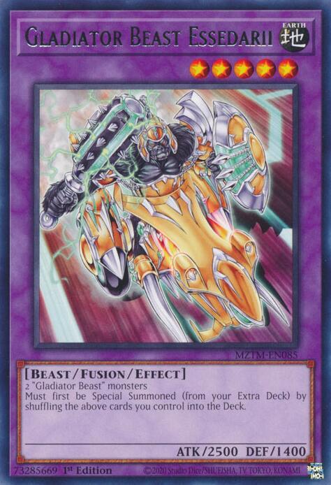 Gladiator Beast Essedarii - MZTM-EN085 - Rare - 1st Edition