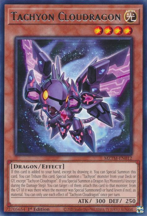 Tachyon Cloudragon - MZTM-EN012 - Rare - 1st Edition