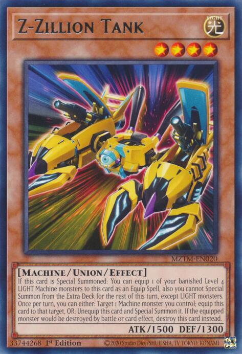 Z-Zillion Tank - MZTM-EN020 - Rare - 1st Edition