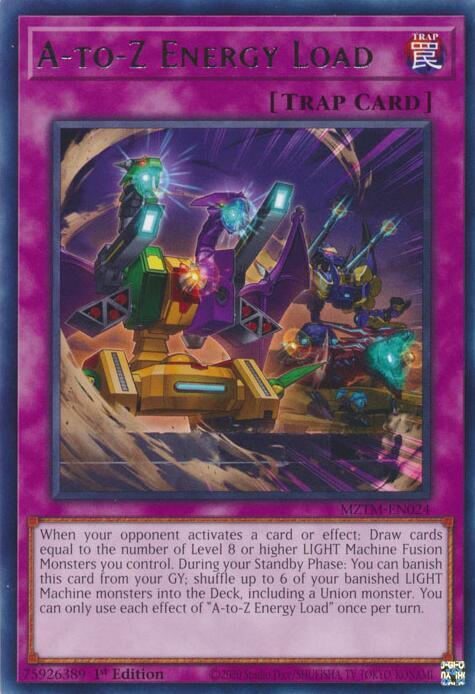 A-to-Z Energy Load - MZTM-EN024 - Rare - 1st Edition