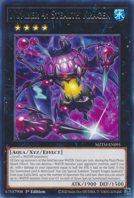 Number 4: Stealth Kragen - MZTM-EN095 - Rare - 1st Edition