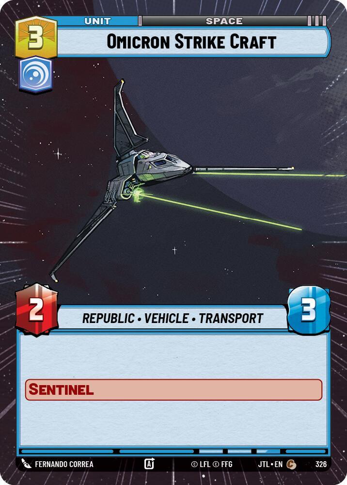Omicron Strike Craft - Hyperspace
