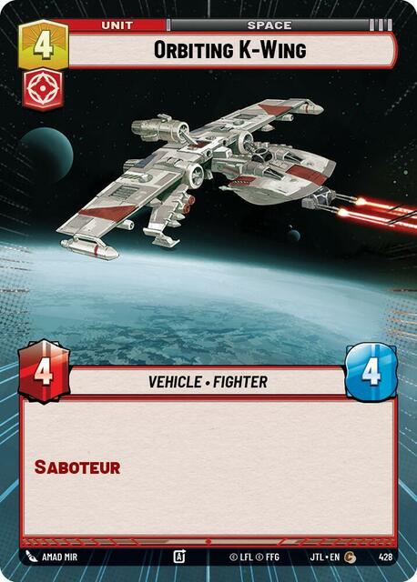 Orbiting K-Wing - Hyperspace