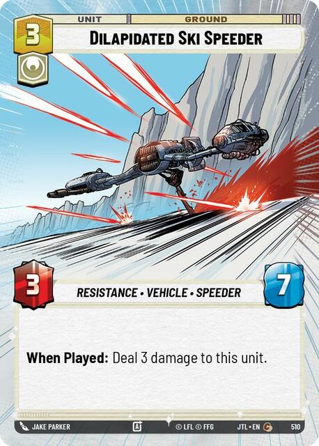 Dilapidated Ski Speeder - Hyperspace