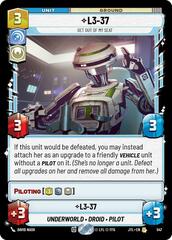 L3-37 - Get Out Of My Seat - Foil