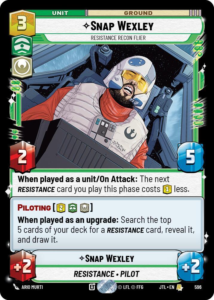 Snap Wexley - Resistance Recon Flier - Foil