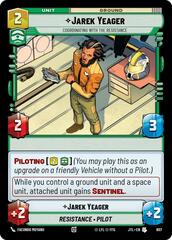 Jarek Yeager - Coordinating With The Resistance - Foil
