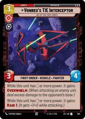 Vonreg's TIE Interceptor - Ace of the First Order - Foil