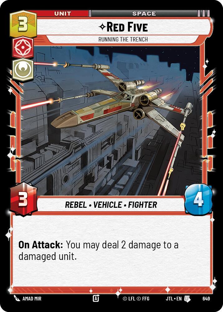 Red Five - Running the Trench - Foil