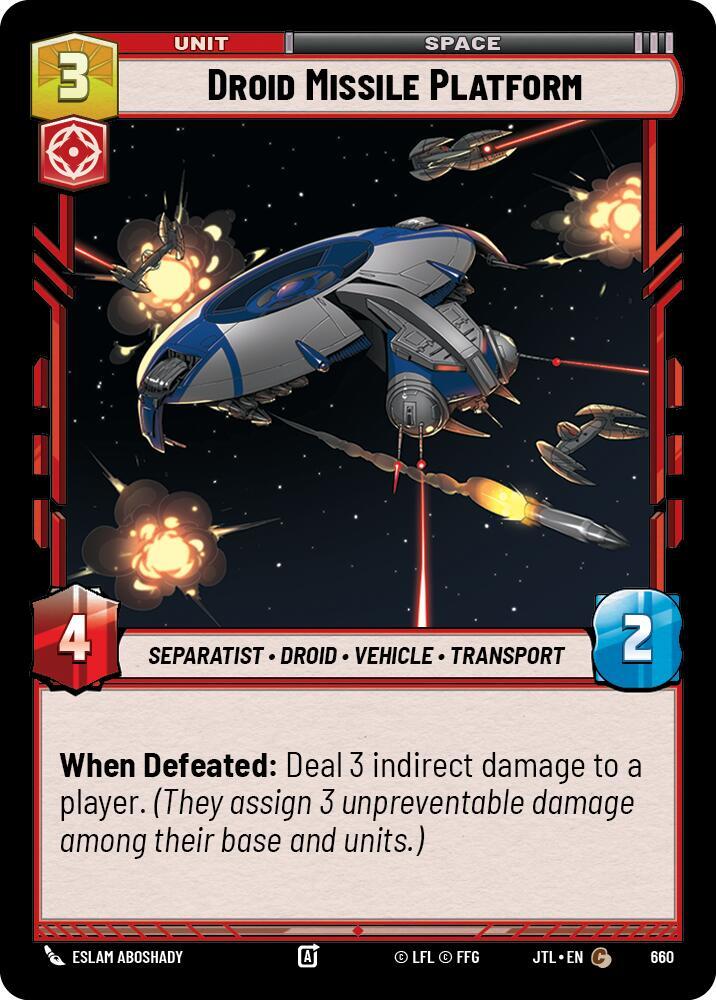 Droid Missile Platform - Foil