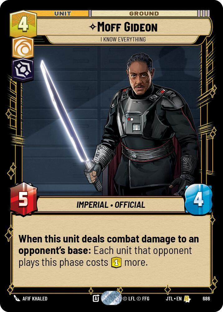 Moff Gideon - I Know Everything - Foil
