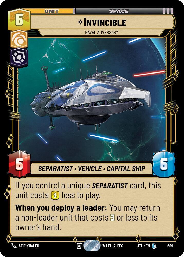 Invincible - Naval Adversary - Foil