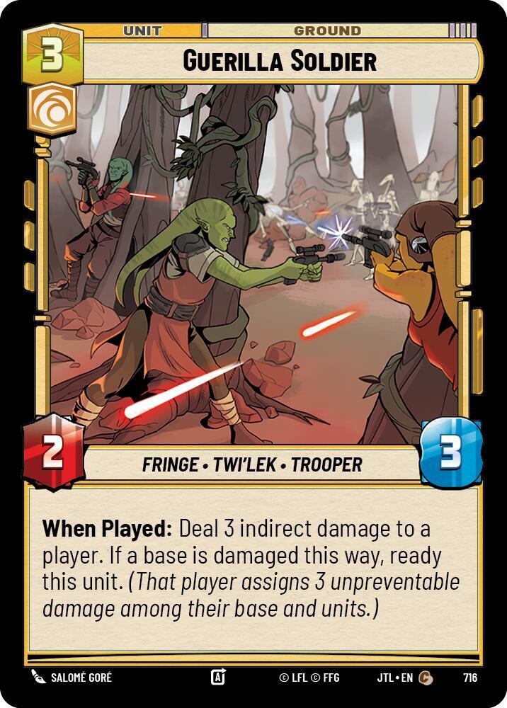 Guerilla Soldier - Foil