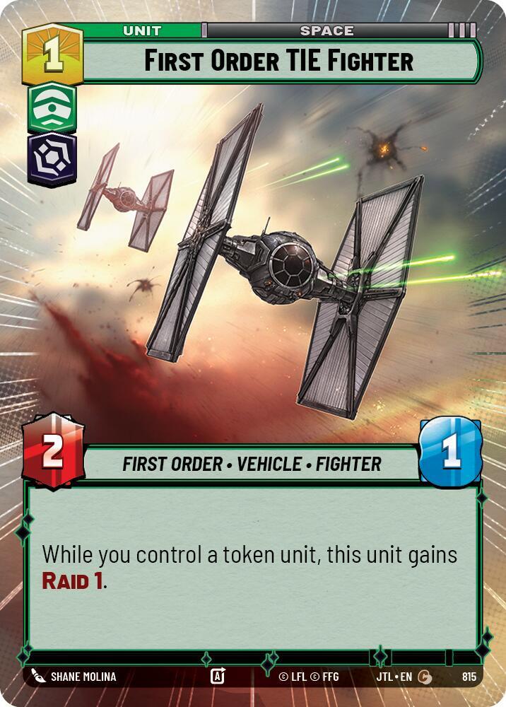 First Order TIE Fighter - Hyperspace - Foil