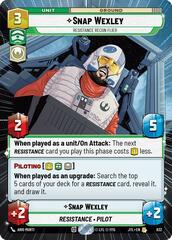 Snap Wexley - Resistance Recon Flier - Hyperspace - Foil