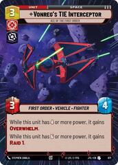 Vonreg's TIE Interceptor - Ace of the First Order - Hyperspace - Foil