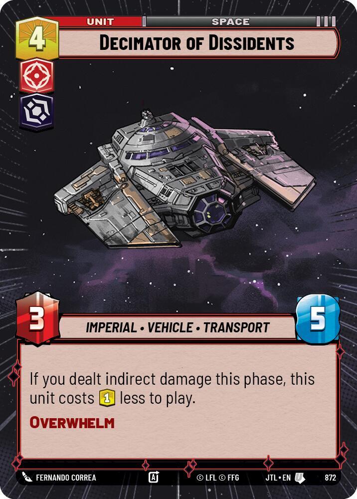 Decimator of Dissidents - Hyperspace - Foil