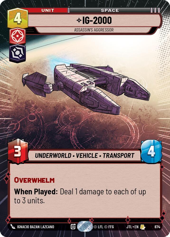 IG-2000 - Assassins Aggressor - Hyperspace - Foil