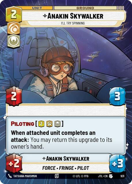 Anakin Skywalker - I'll Try Spinning - Hyperspace - Foil