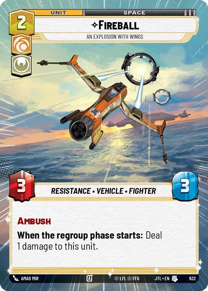 Fireball - An Explosion With Wings - Hyperspace - Foil