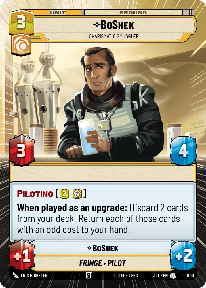 BoShek - Charismatic Smuggler - Hyperspace - Foil