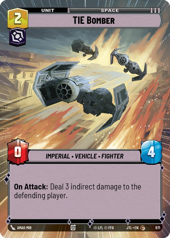 TIE Bomber - Hyperspace - Foil