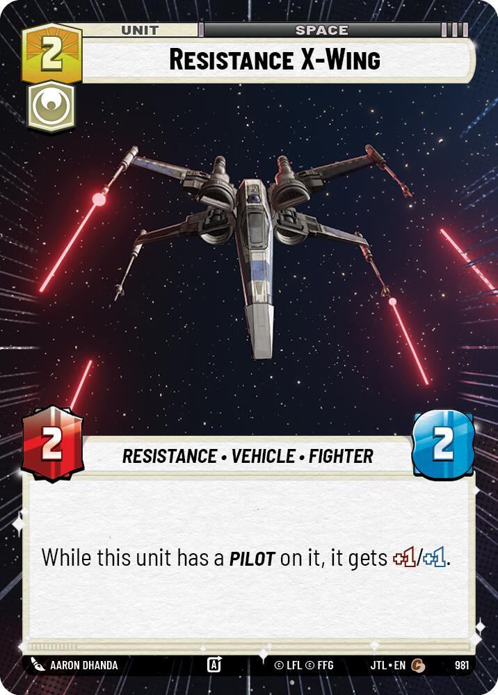 Resistance X-Wing - Hyperspace - Foil