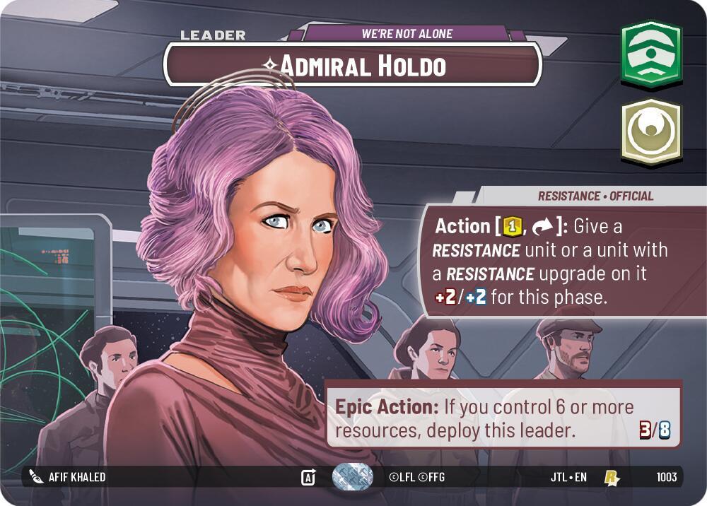 Admiral Holdo - Were Not Alone - Showcase - Foil