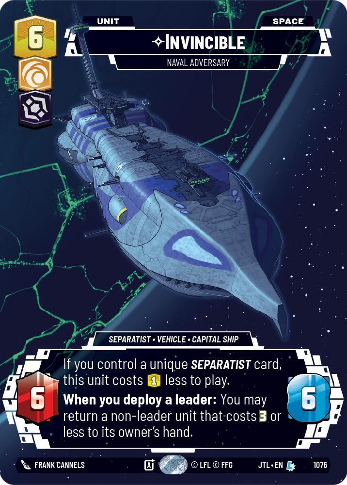 Invincible - Naval Adversary - Prestige - Foil