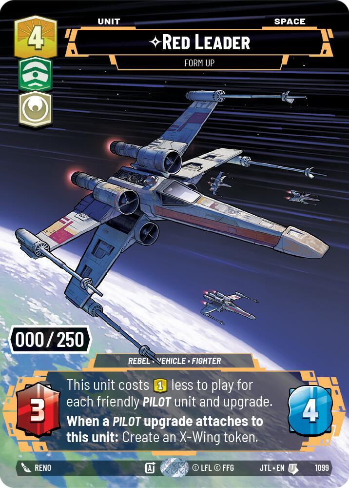 Red Leader - Form Up - Serialized - Foil