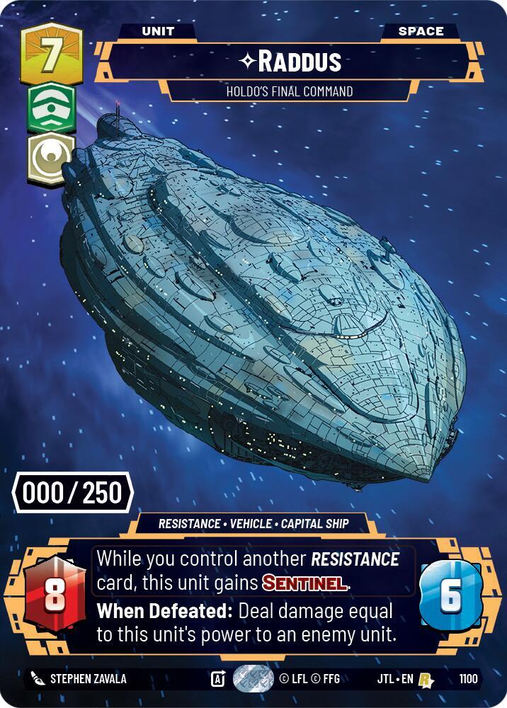 Raddus - Holdos Final Command - Serialized - Foil