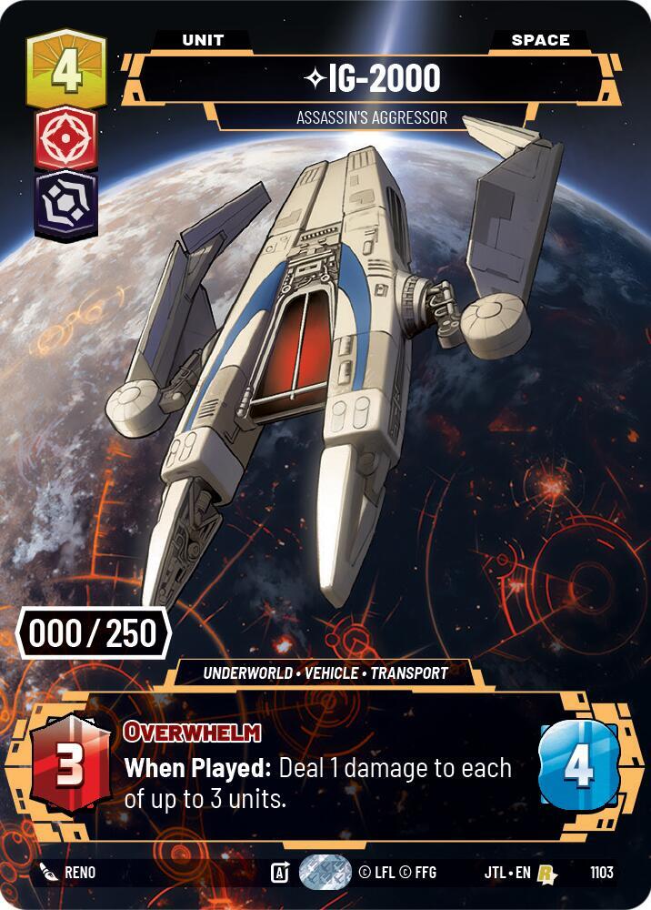 IG-2000 - Assassins Aggressor - Serialized - Foil
