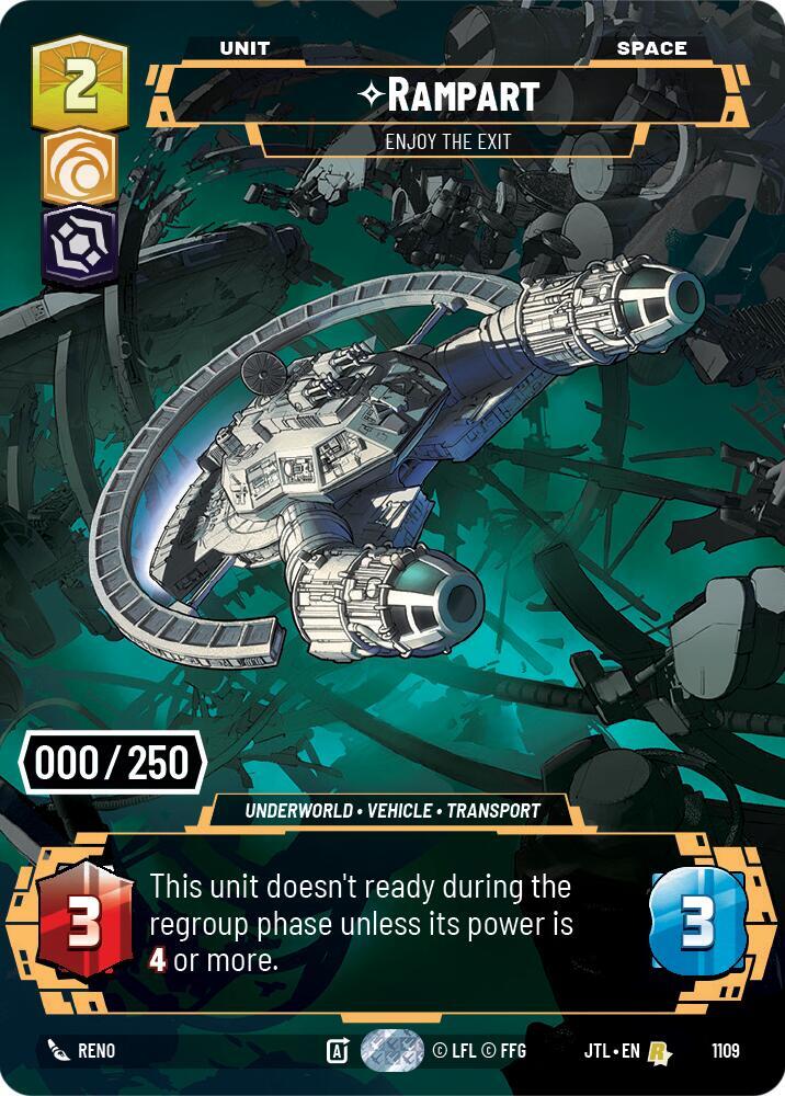Rampart - Enjoy the Exit - Serialized - Foil