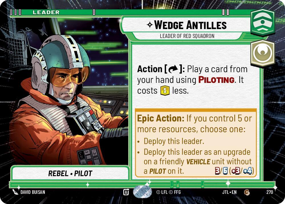 Wedge Antilles - Leader of Red Squadron - Hyperspace