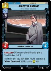 Director Krennic - On the Verge of Greatness - Foil