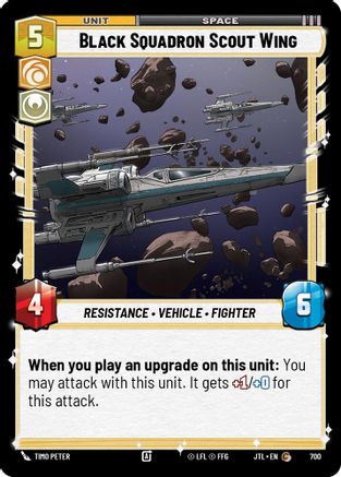 Black Squadron Scout Wing - Foil