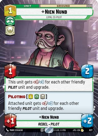 Nien Nunb - Loyal Co-Pilot - Hyperspace - Foil