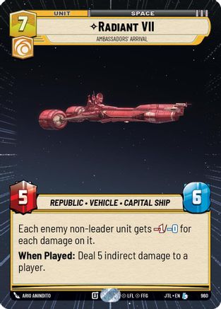 Radiant VII - Ambassadors Arrival - Hyperspace - Foil