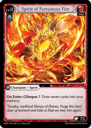 Spirit of Fortuitous Fire - 1 - SR