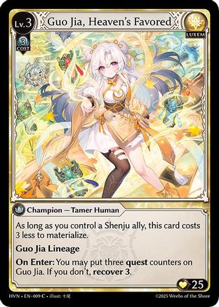 Guo Jia, Heavens Favored - 9 - C - Foil