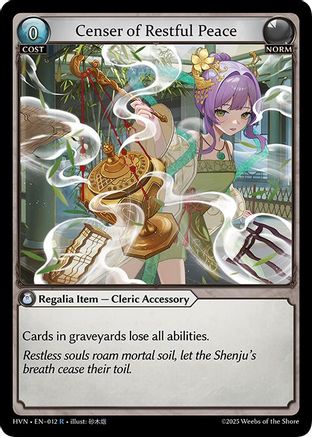 Censer of Restful Peace - 12 - R