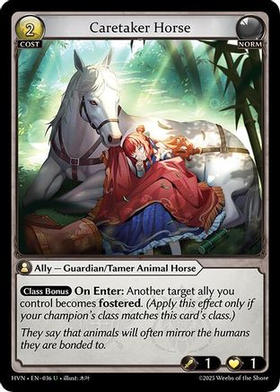 Caretaker Horse - 36 - U - Foil