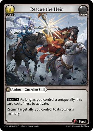 Rescue the Heir - 59 - C - Foil
