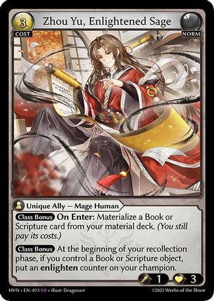 Zhou Yu, Enlightened Sage - 73 - SR