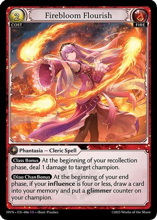 Firebloom Flourish - 86 - SR - Foil