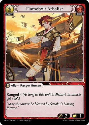 Flamebolt Arbalist - 87 - C - Foil