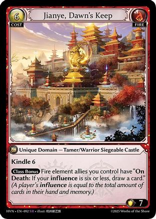 Jianye, Dawns Keep - 92 - SR