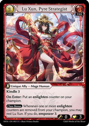 Lu Xun, Pyre Strategist - 93 - SR - Foil
